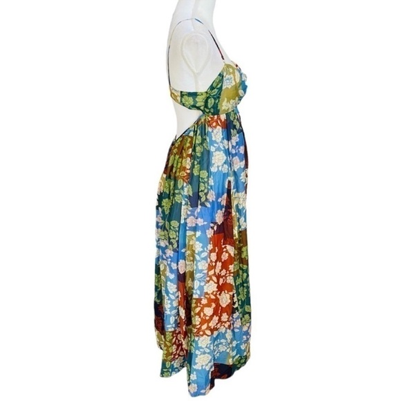 Bec & Bridge SZ 8 NWT Woodstock Patchwork Boho Cutout Cotton/Silk Maxi Dress - Picture 11 of 15